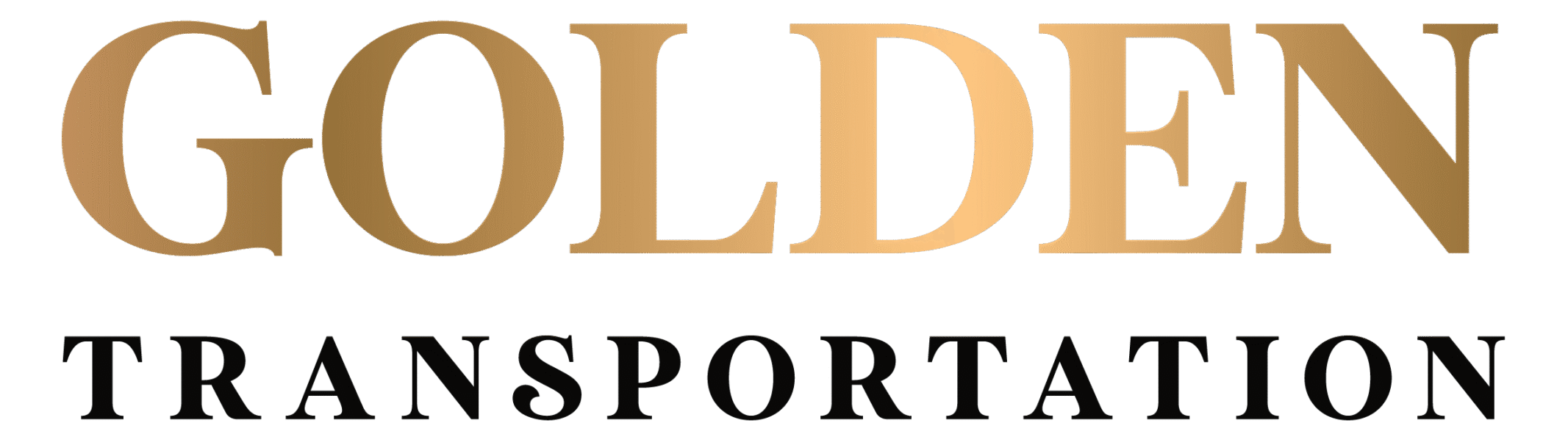 Golden Transportation company logo in gold and black text.